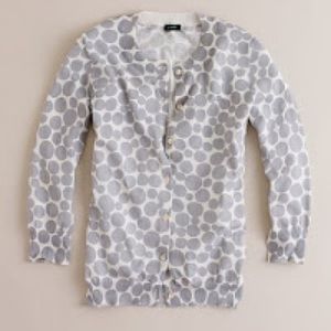 J. Crew Deco Dot Cardigan